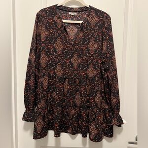 Maurice’s tiered long sleeve top, 1X